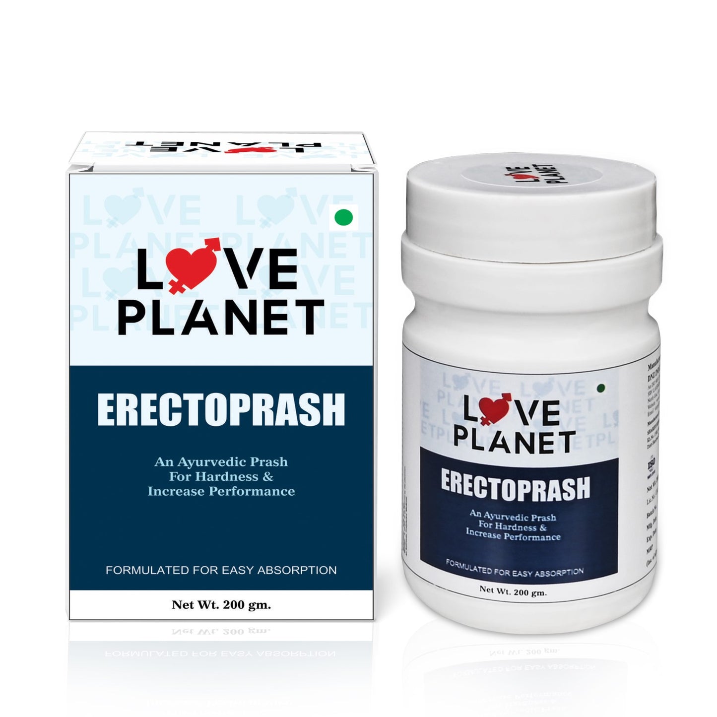 Love Planet Erectoprash with 10 Ayurvedic herbs like Shilajit, Ashwagandha, Safed Musli, Talmakhana & Shatavari | Helps For Strength, Stamina & Performance